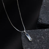 Blackout Silver Pendant